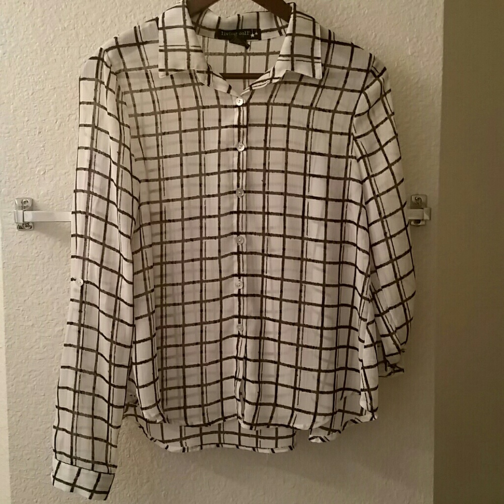 Women's dressy, business casual button up shirt